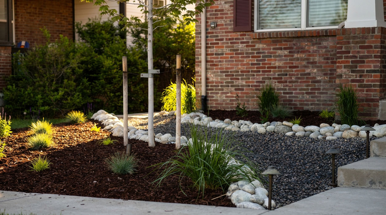 Landscape maintenance and cleanup