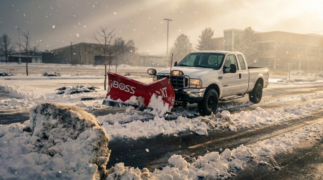 Snow plowing and removal services